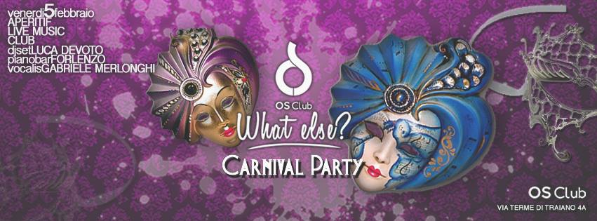 Carnevale Os Club - Venerdì - venerdì 5 febbraio 2016